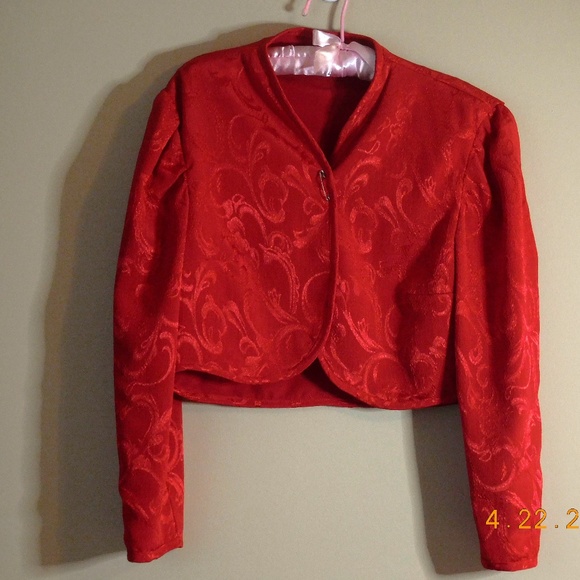 Red Dress with Jacket - Picture 4 of 6